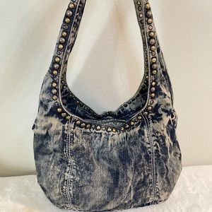 Denim Metal Rib Bag